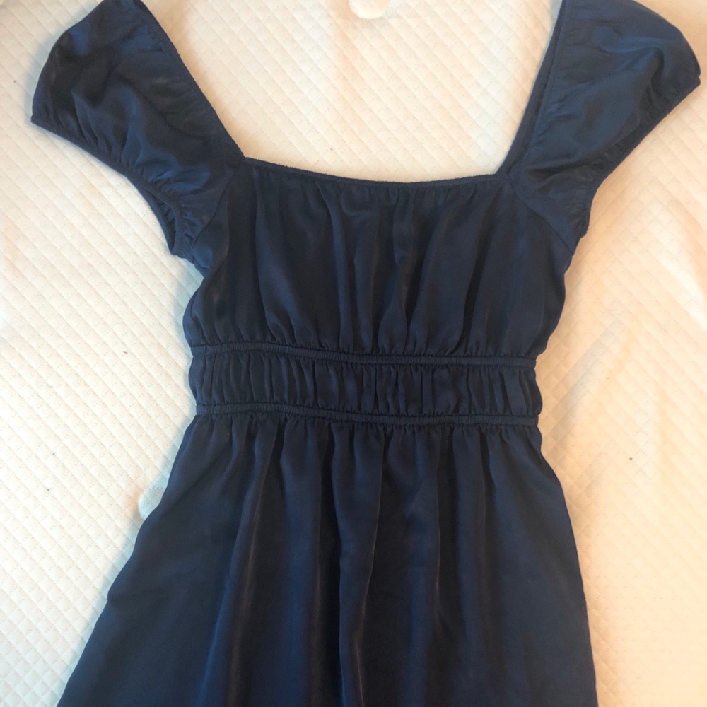 Show me your mumu blue satin mini dress
